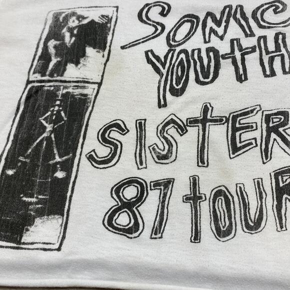 Sonic Youth Sister 87 Tour Reprint Crop Top Single Stitch Size Small - Picture 9 of 10